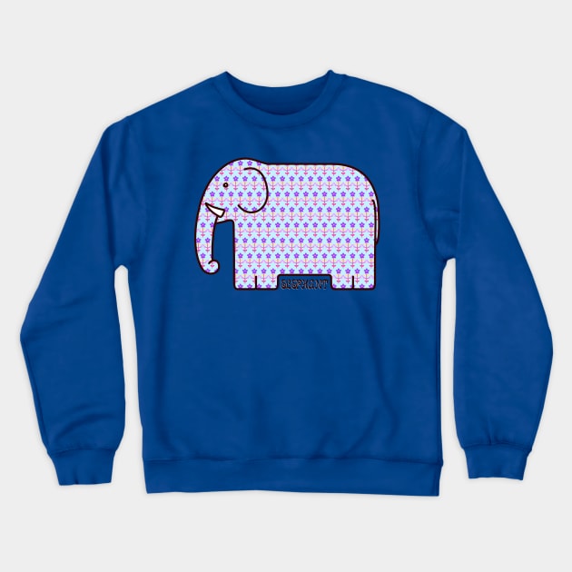 Elephant Crewneck Sweatshirt by mkbl